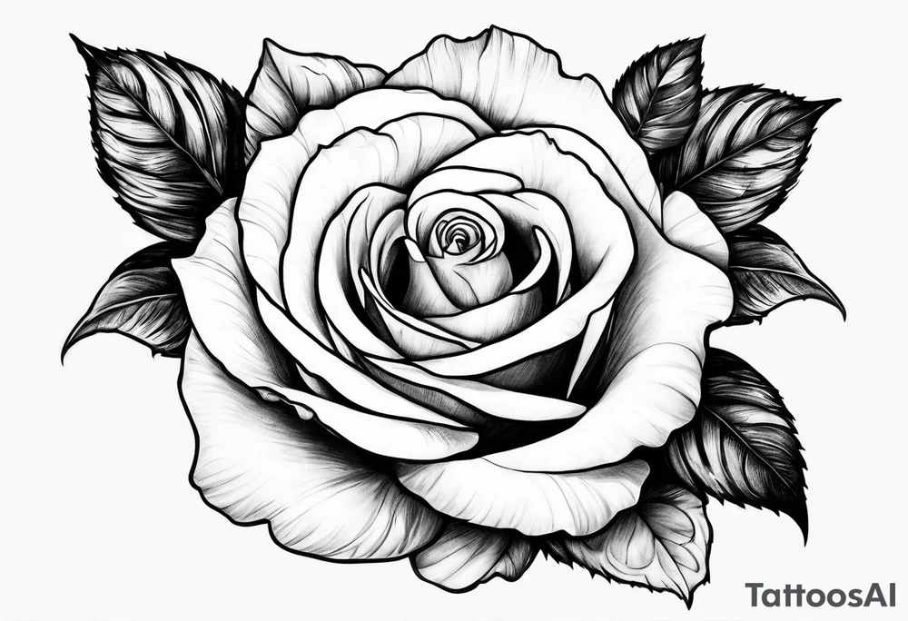 White rose in hand tattoo idea
