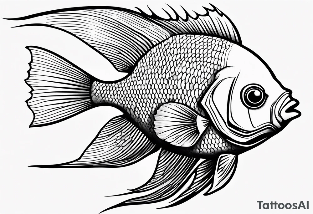 Angelfish tattoo idea