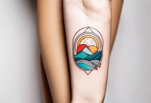 Minimalist and small tattoo on female arm. Inspired by sicilian traditional arts and aesthetics. tattoo idea