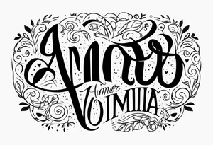 words: amor vincit omnia tattoo idea