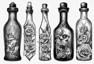 bottle tattoo idea