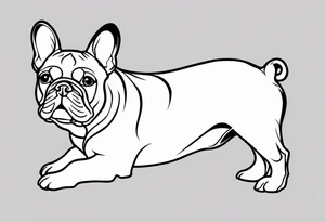 french bulldog tattoo idea