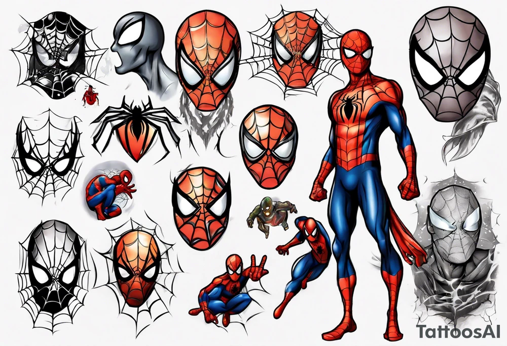 Spiderman tattoo idea