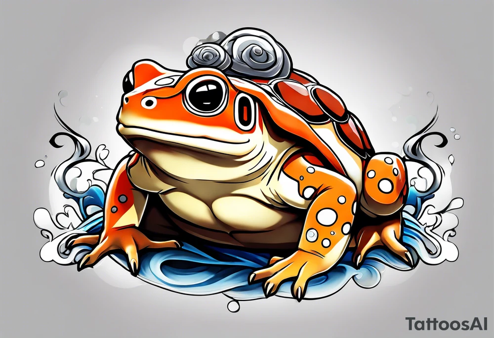 Naruto toad tattoo idea