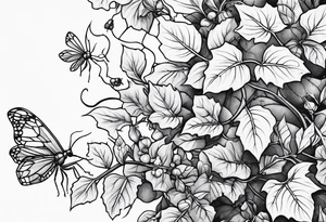 ivy, ants tattoo idea