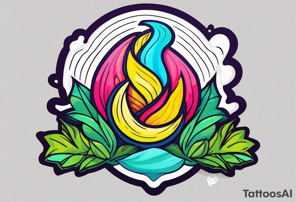 zig zag rolling paper logo as an alien tattoo idea