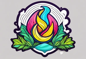 zig zag rolling paper logo as an alien tattoo idea