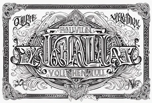 VALHALLA  poem tattoo idea