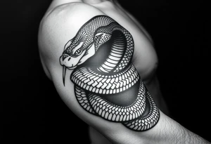 Powerful scary snake wrapped around my whole arm, on the snake” god forgives all sins” tattoo idea