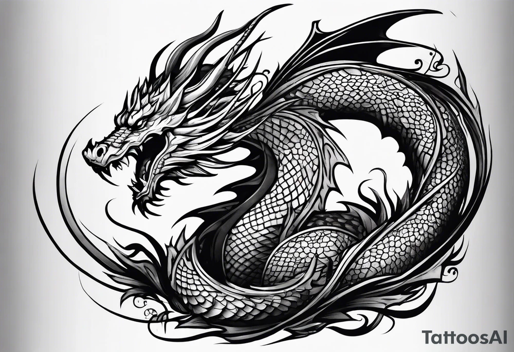 dragon tattoo idea