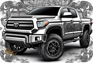 2015 toyota tundra gray tattoo idea