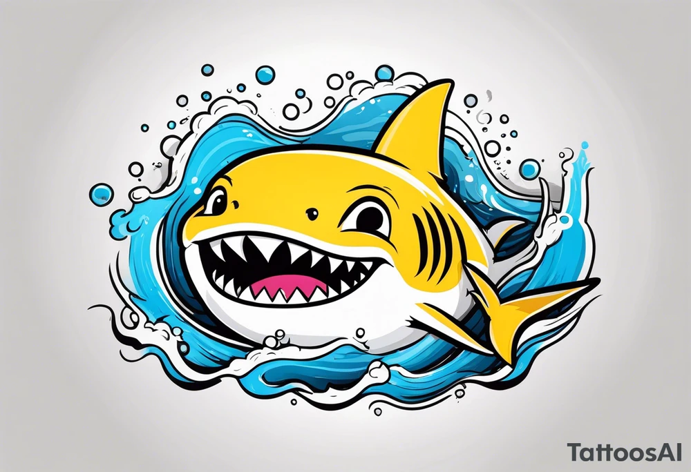 Baby shark tattoo idea