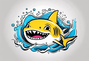 Baby shark tattoo idea