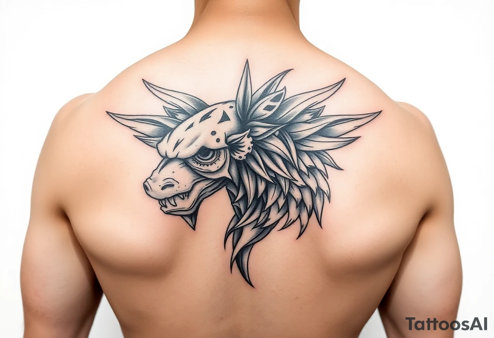 Chicano Black & Grey большая tattoo idea