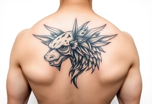 Chicano Black & Grey большая tattoo idea