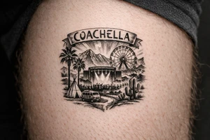 Coachella music festival tattoo idea