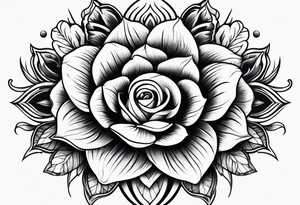 flower tattoo on back tattoo idea