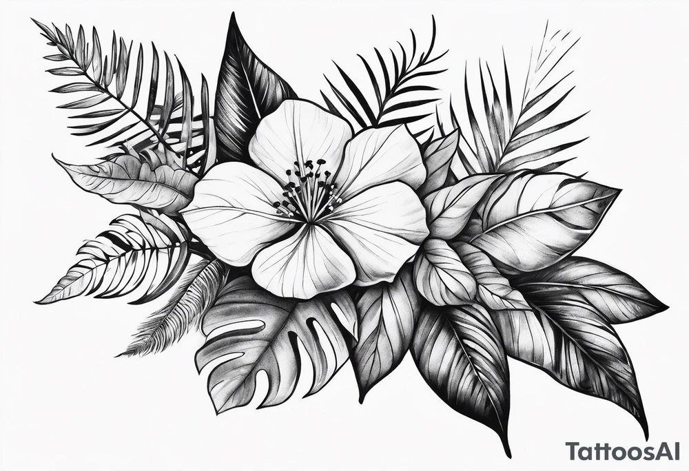Foliage arm sleeve tattoo idea