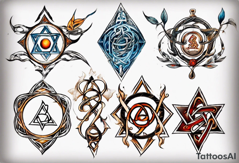 Hebrew infinitus symbol tattoo idea