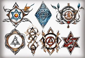 Hebrew infinitus symbol tattoo idea
