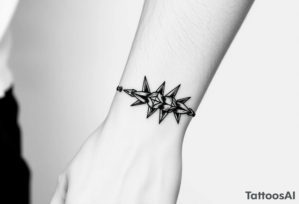 Spike armband tattoo idea