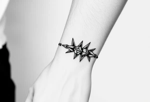 Spike armband tattoo idea