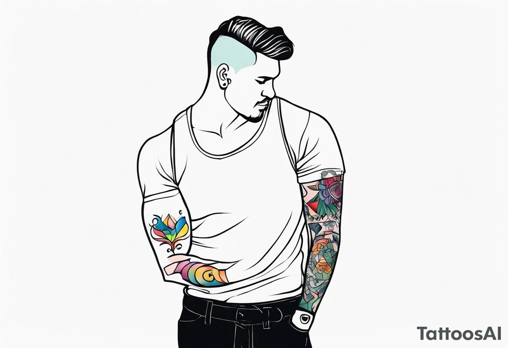 Homosexual men tattoo idea