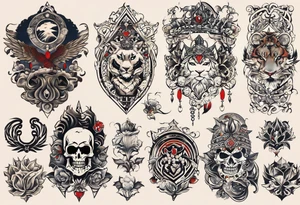 08.15.1966, 07.17.1974, 03.03.1992, 02.11.2008 and 02.02.2006 tattoo idea