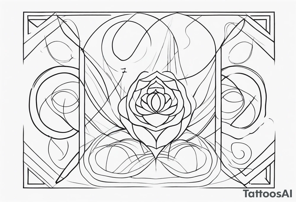 symboles mother of three fine line tattoo idea