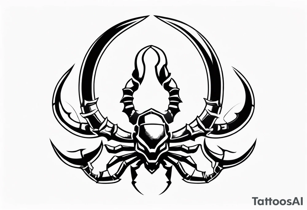 Iconic character Scorpion from Mortal Kombat game tattoo idea