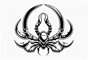 Iconic character Scorpion from Mortal Kombat game tattoo idea