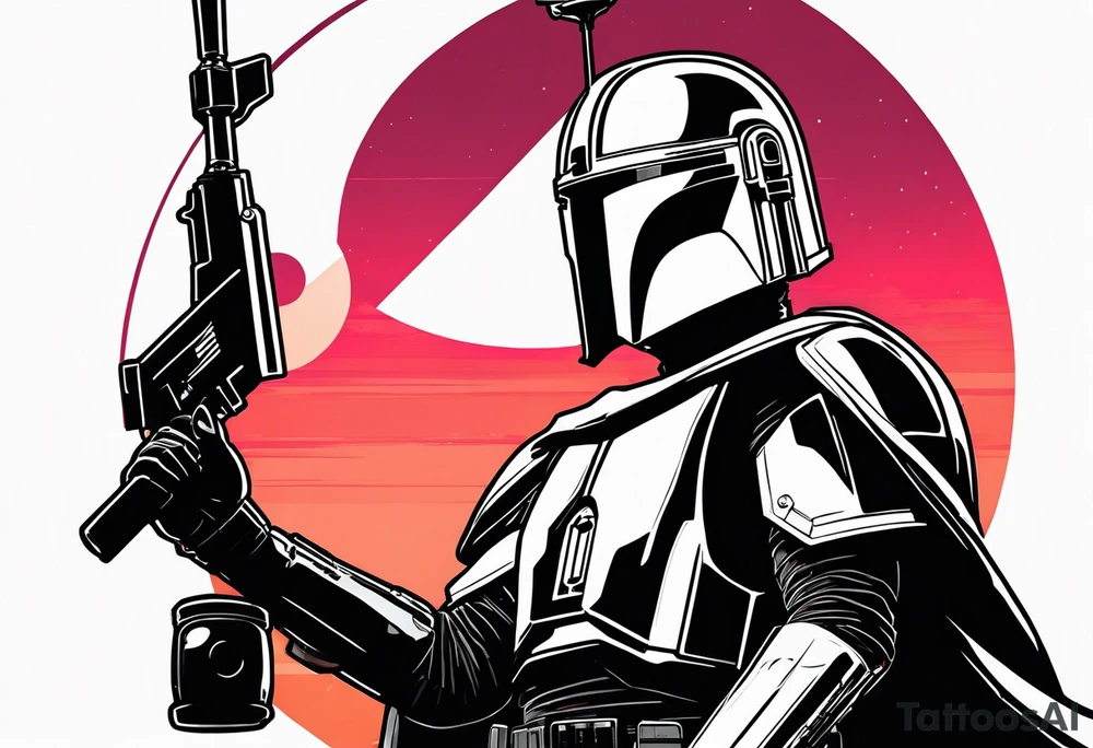 Love, Death & Robots, star wars, mandalorian tattoo idea