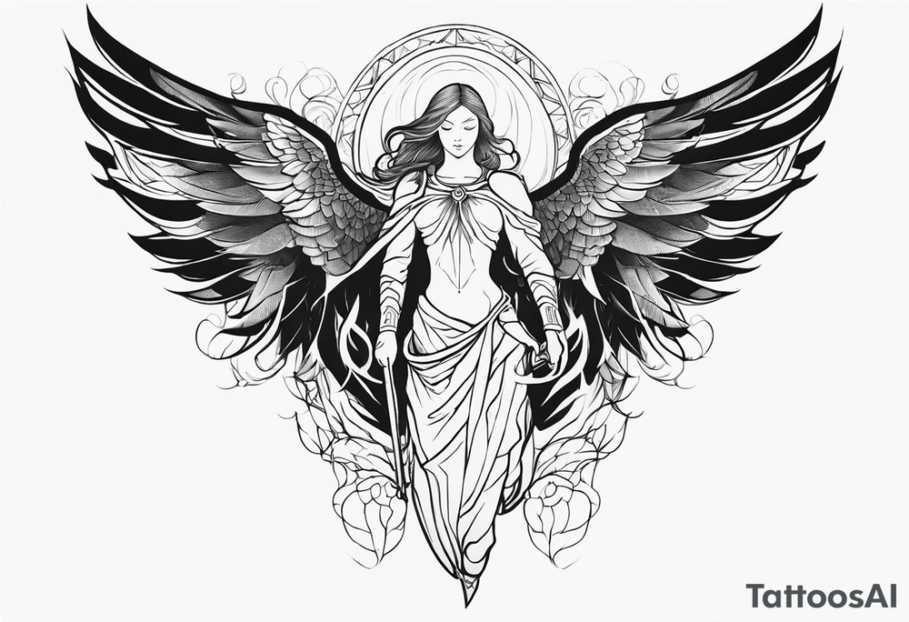 Archangel tattoo idea