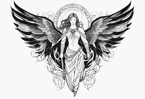 Archangel tattoo idea