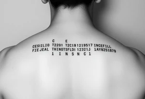 Morse code

Cecilio
Teofila
Eva
Joel
Gigi
Cris Jay
Jonel tattoo idea
