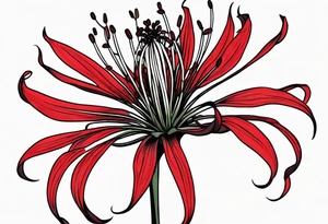Red spider lilies for a forearm tattoo tattoo idea