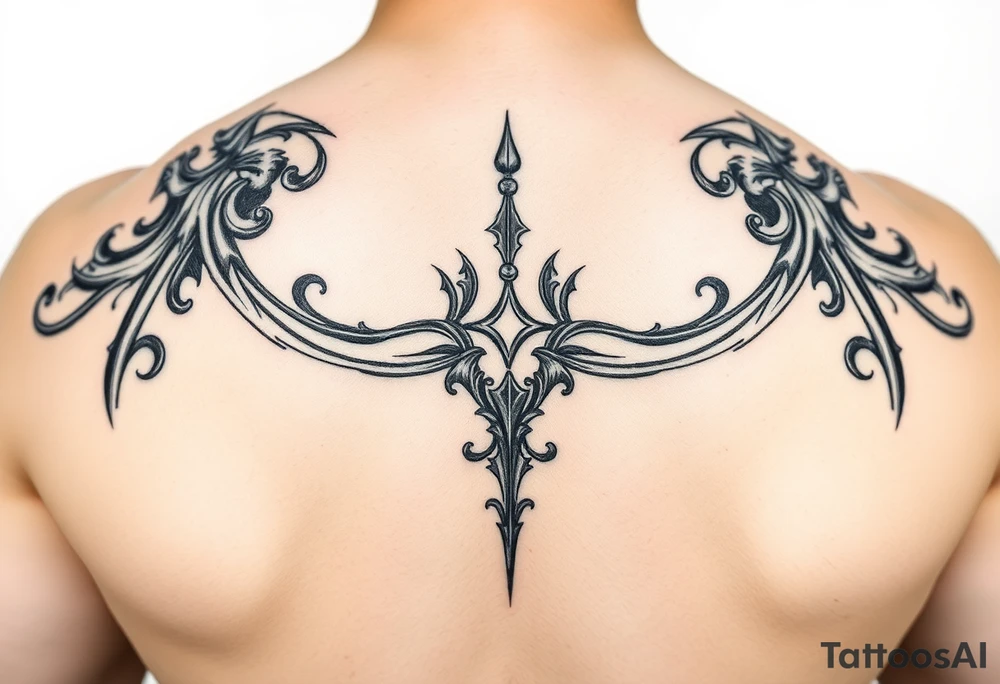 Scroll sleeve tattoo idea