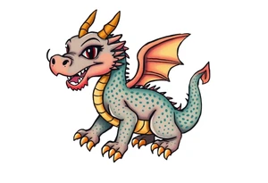 anthropomorphic dragon tattoo idea