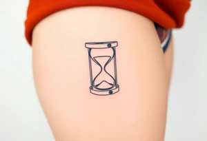 Wood hourglass tattoo idea