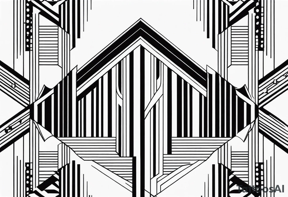 Art Deco Patterns STRIPES tattoo idea