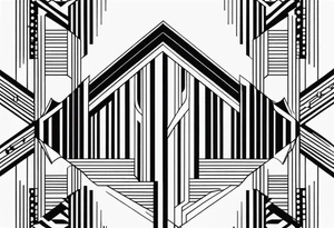 Art Deco Patterns STRIPES tattoo idea