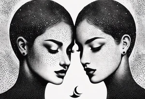 Gemini sign tattoo idea
