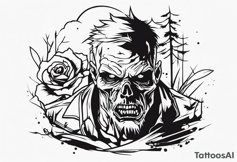 Zombie tattoo idea