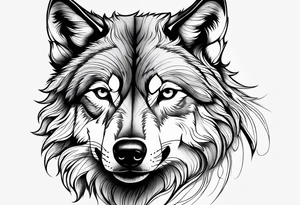 a wolf tattoo idea