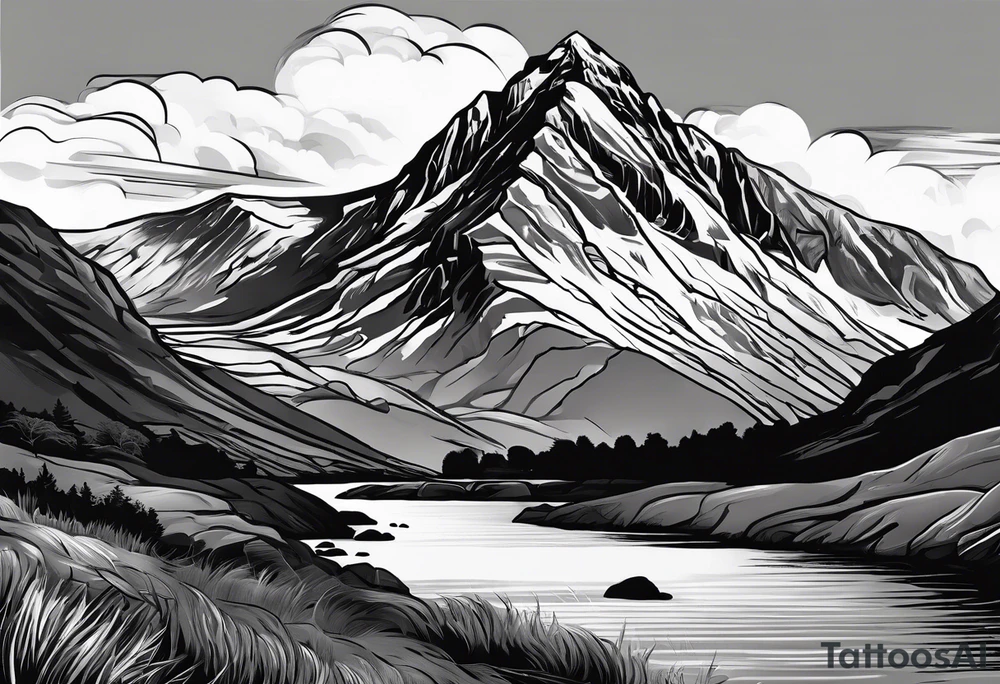 great gable from wasdale head tattoo idea
