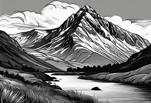 great gable from wasdale head tattoo idea