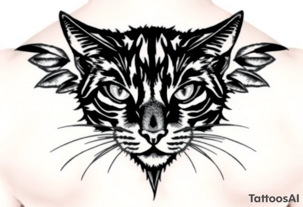 Black Cat tattoo idea
