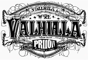 valhalla barb wire prison tattoo idea