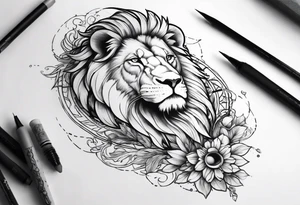 Creating a tattoo sleeve design that incorporates a lion,eagle, and ant tattoo idea