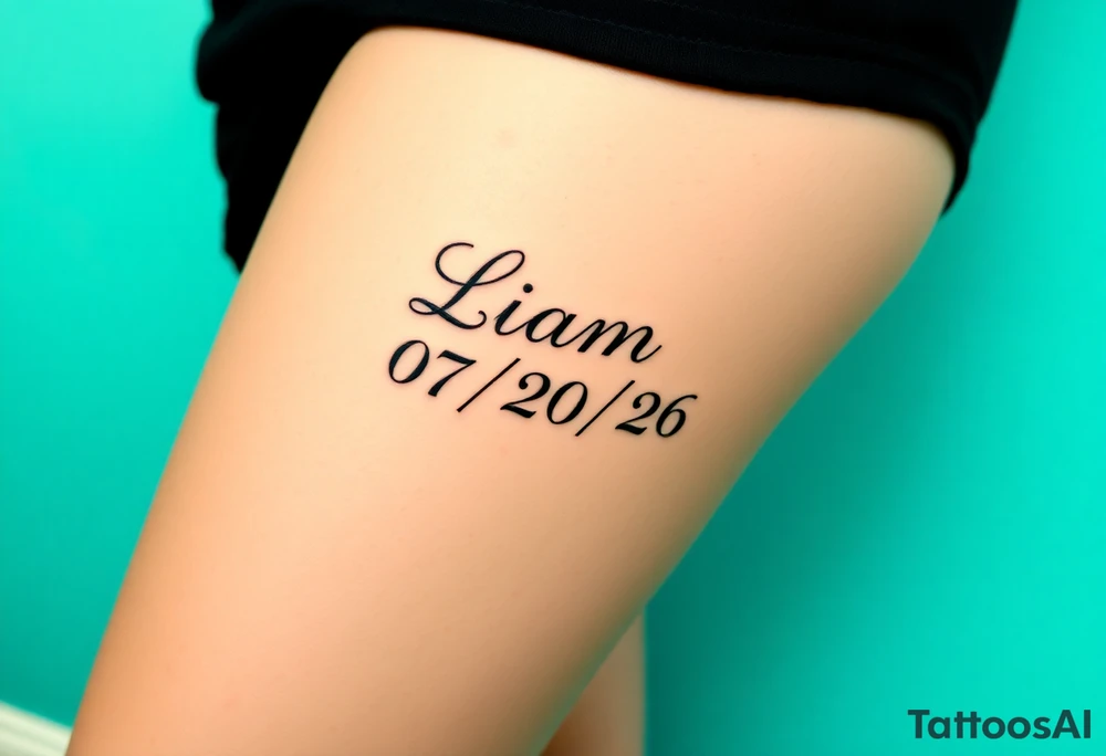 Liam 
07/20/26 tattoo idea